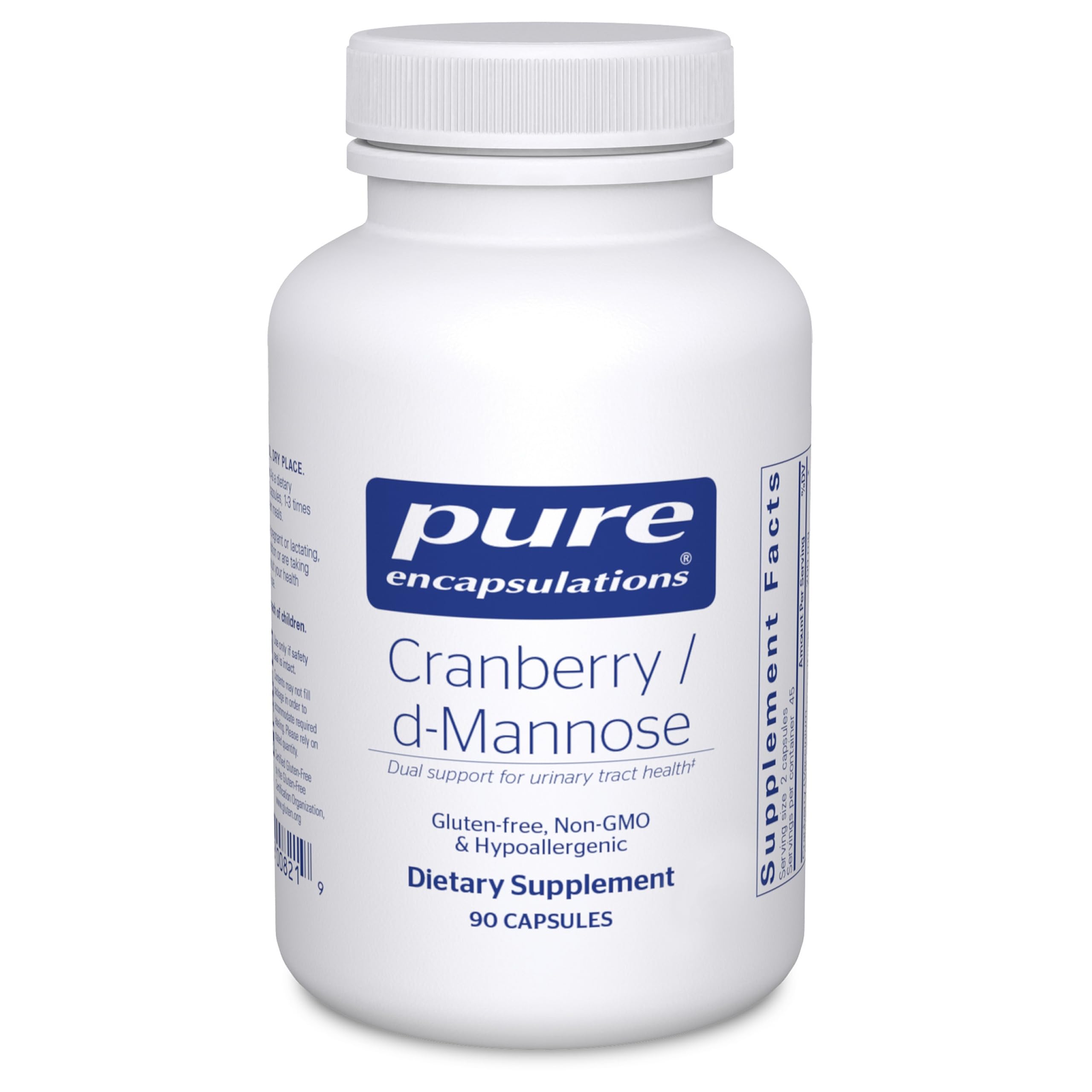 Pure Encapsulations Cranberry/D-Mannose, 90 Capsules | Supports Urinary Tract Health*, with Cranberry Fruit Solids, Vegan and Non-GMO Dietary Supplement