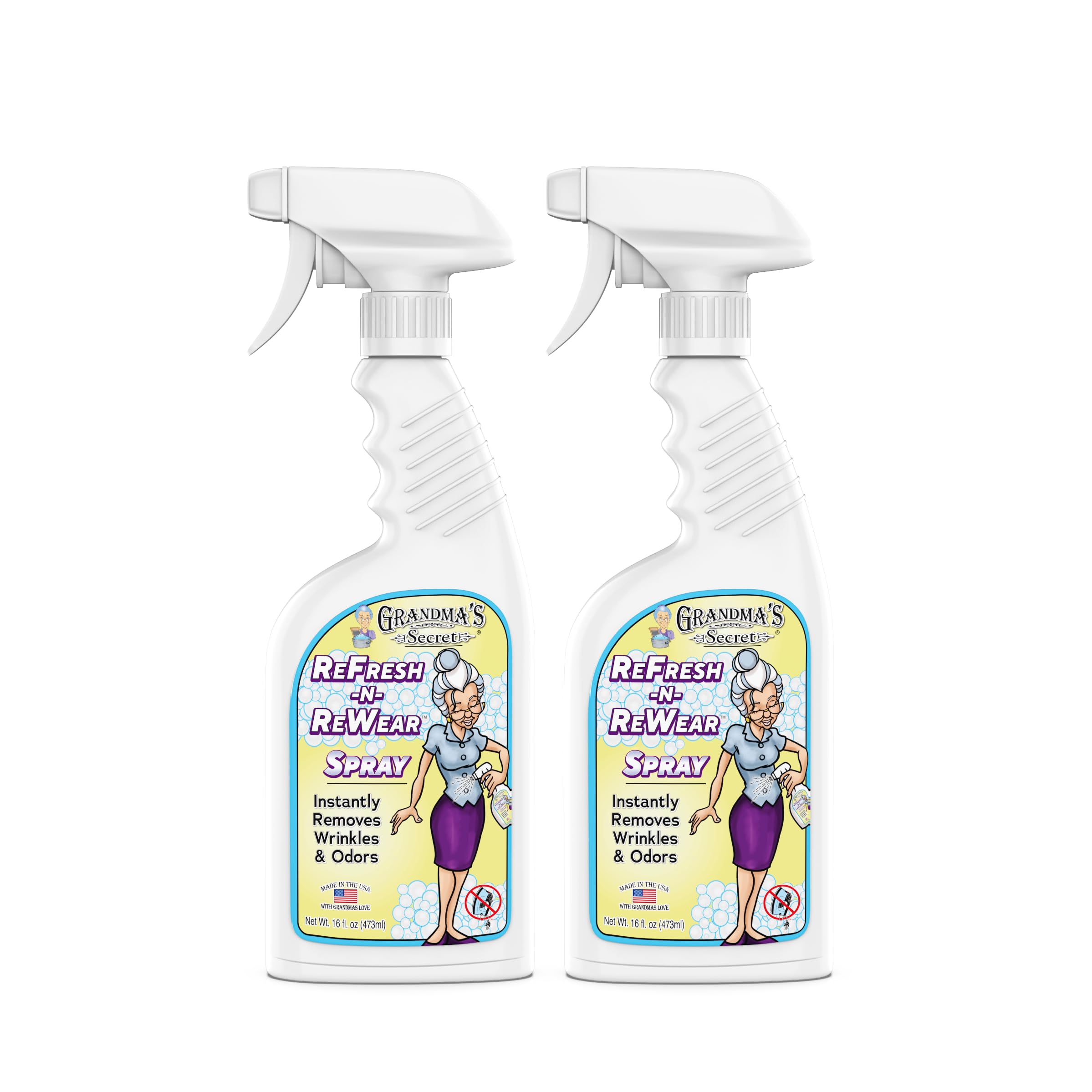 Buy now Grandma's Secret Spot Remover for Clothes - Chlorine, Bleach and Toxin-Free - Fabric Stain Remover Removes Oil, Paint, Blood and Pet Stains – 2 Ounce, Pack of 2 Refresh N Rewear 16.00 Fl Oz (Pack of 2) at indiglob india