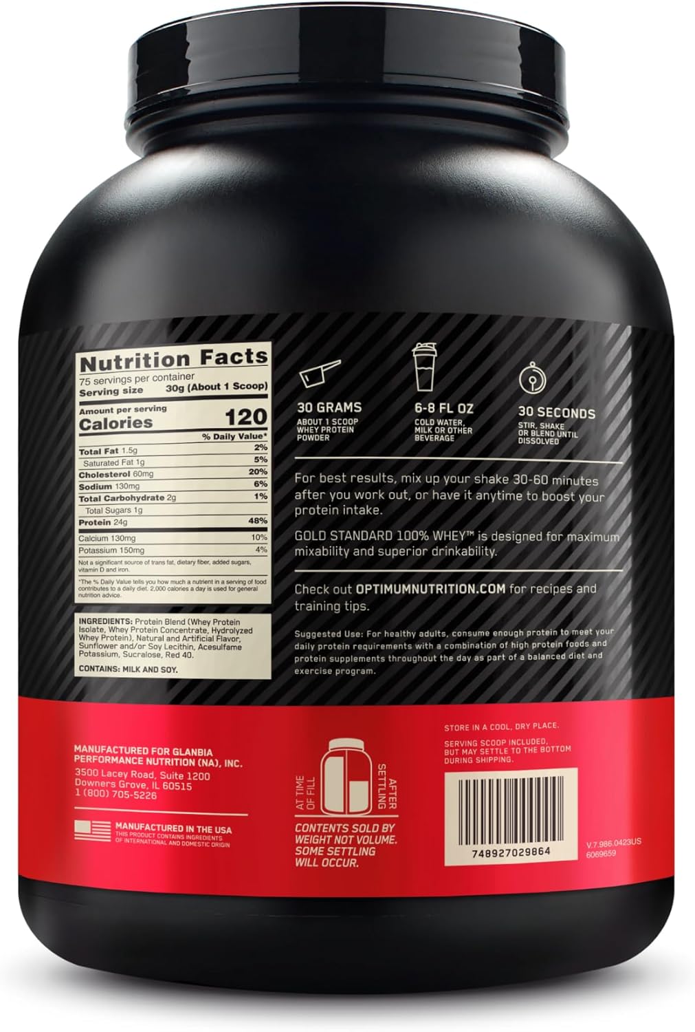 Buy now Optimum Nutrition Gold Standard 100% Whey Protein Powder, Strawberry Banana, 5 Pound (Packaging May Vary) at indiglob india