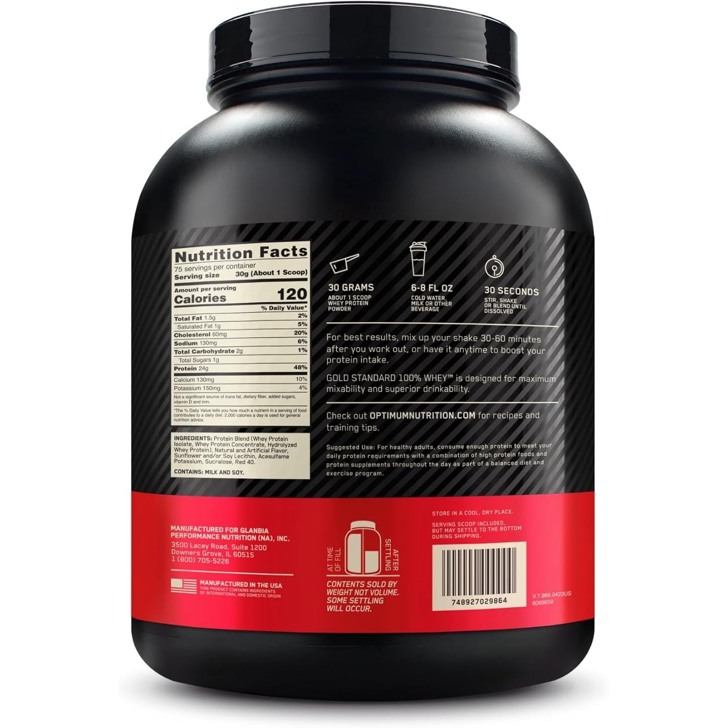 Buy now Optimum Nutrition Gold Standard 100% Whey Protein Powder, Strawberry Banana, 5 Pound (Packaging May Vary) at indiglob india