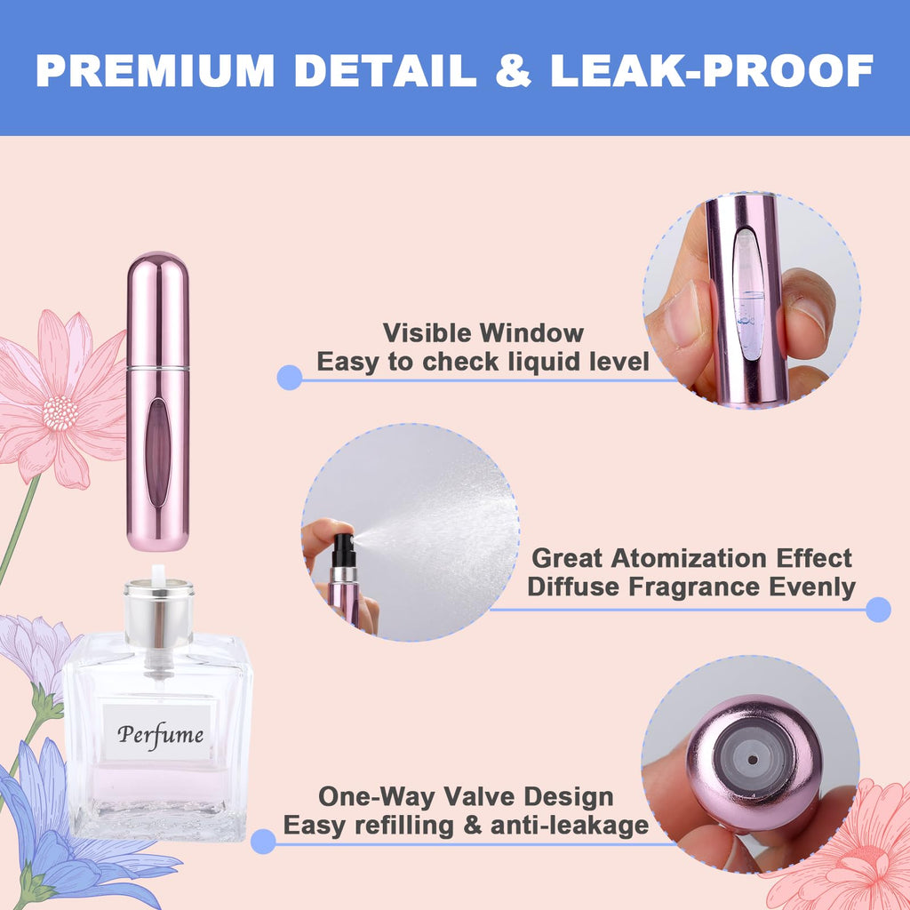 16 PCS Mini Perfume Travel Refillable Bottle, Perfume Atomizer-2 Pacakge