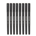 Paper Mate Write Bros Ballpoint Stick Pen, Black Ink with Black Barrel, 1mm Medium Point - 8 Pack (2140570)