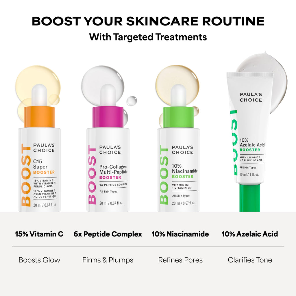 Paula's Choice BOOST 10% Azelaic Acid Booster Cream Gel Serum | Oil-Free Serum Fades Discoloration & Post-Blemish Marks with Licorice Extract & Salicylic Acid, Fragrance-Free