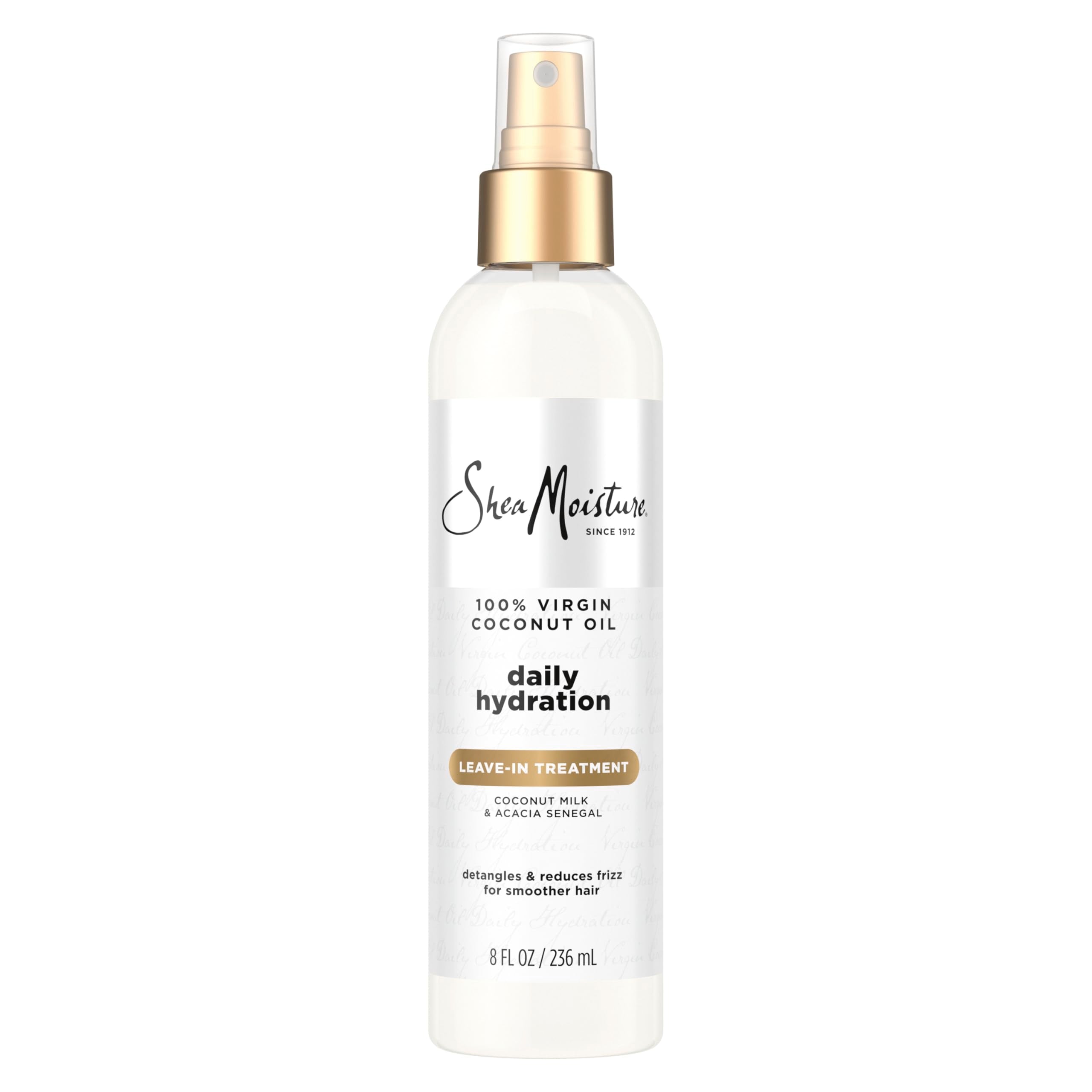 Shea Moisture 100% Virgin Coconut Oil Leave-in Treatment, 8 Ounce | For dry hair and curls - hydrates, softens, detangles, and improves manageability with 100% Virgin Coconut Oil.
