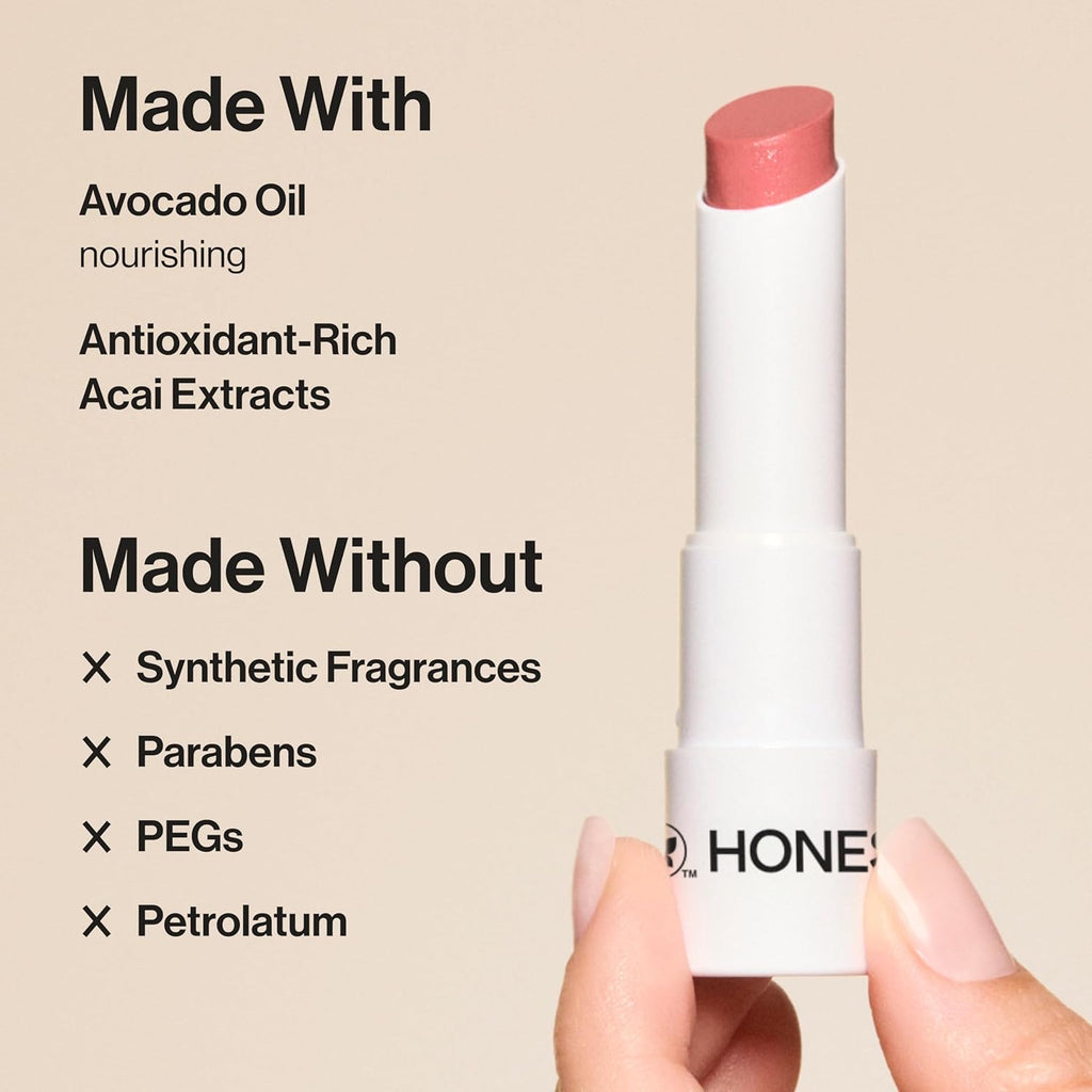 Buy now Honest Beauty Moisturizing Vegan Tinted Lip Balm | Antioxidant-rich Acai Extracts + Avocado Oil | Paraben Free + Cruelty Free | Summer Melon at indiglob india