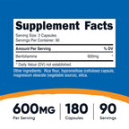 Nutricost Benfotiamine (600mg) 180 Capsules, Fat Soluble Vitamin B1 | Gluten Free, GMO-Free, Vegan, 90 Servings
