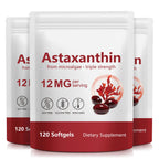 Xaarty Premium Astaxanthin 12mg, Natural Antioxidant Supplement for Eye, Joint, Skin Health,Microalgae Source, 4 Month Supply | Supports Internal Circulation, 120 Softgels