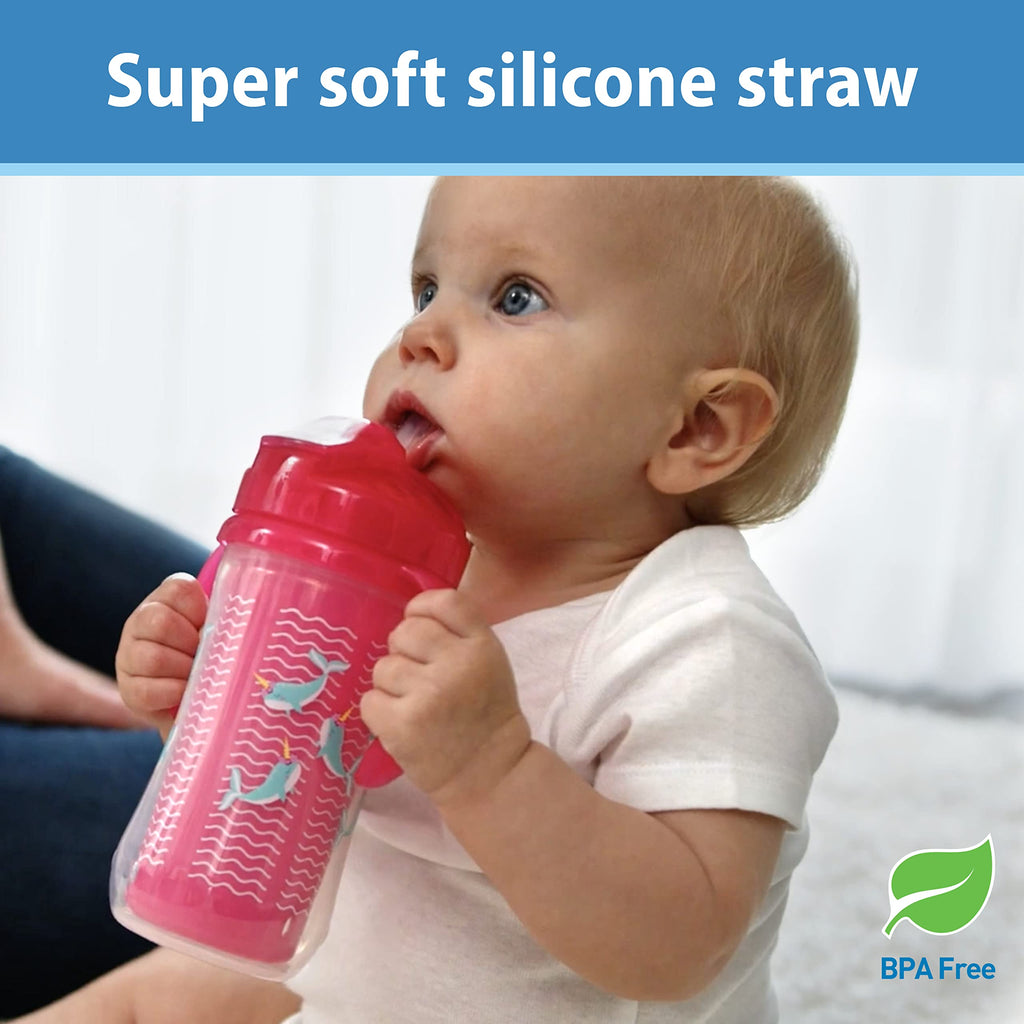 Dr. Brown's Milestones Insulated Sippy Cup, Pink, 2-Pack