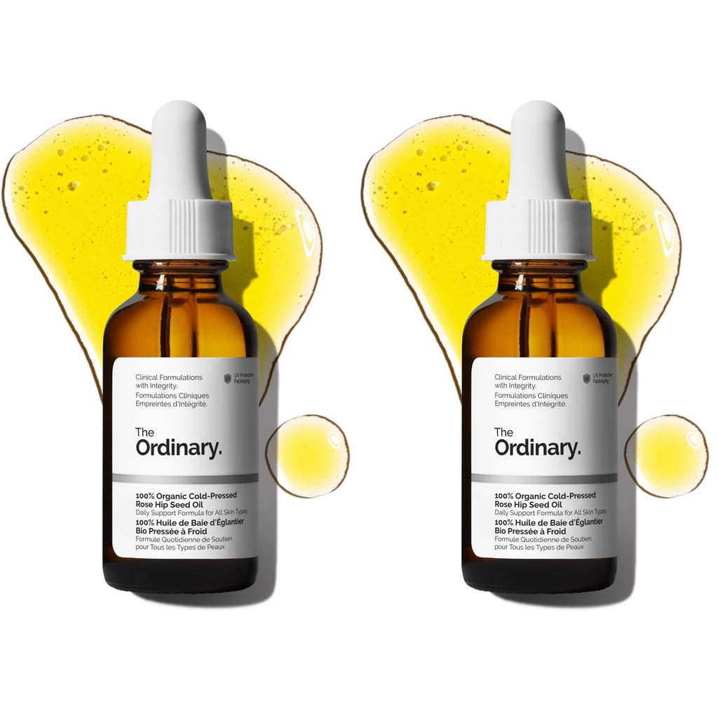 The Ordinary 100% Organic Cold-Pressed Rose Hip Seed Oil, Addresses Signs of Aging by Improving the Appearance of Uneven Skin Tone, Supporting Skin Elasticity, 1 Fl Oz