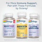 SOLARAY Quercetin Bromelain & Vitamin C (60 CT, 20 Serv) | Immune, Sinus & Antioxidant Support, Quercetin 500 mg, Vitamin C 1, 235 mg, 30 Servings, Vegan & Lab Verified