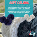 Buy now Chunky Vegan Wool Yarn 3 Pack (111 Yards Total, 37 Each Skein) - Navy Blue - Fluffy Polyester Yarn Perfect for Soft Throw & Baby Blankets, Arm Knitting, Crocheting & DIY Crafts and Art Projects at indiglob india