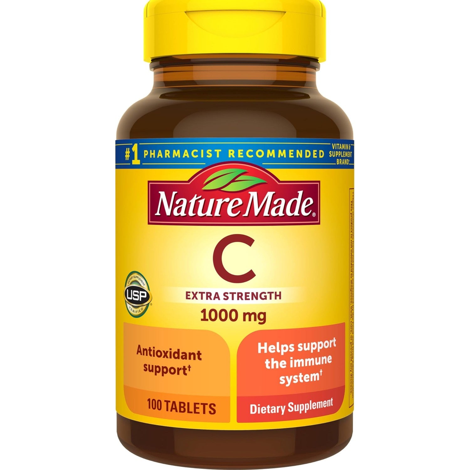 Nature Made Vitamin C 1000 mg Time Release Tablets with Rose Hips, 60 Count to Help Support the Immune System