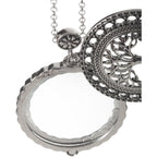 Buy now Artisan Owl Tree of Life 4x Magnifier Magnifying Glass Sliding Top Pendant Necklace, 30" at indiglob india
