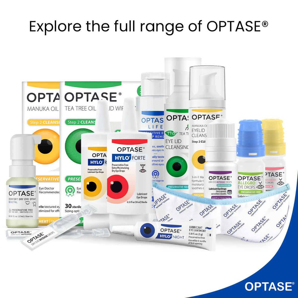 Optase Comfort Dry Eye Spray - Preservative Free Artificial Tears Drops Alternative - Dry Eye Drops in a Convenient Spray - Multi-Use Bottle, Contact Lens Safe - .58 fl oz