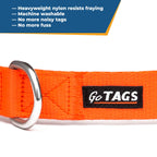 GoTags Personalized Dog Collar, Custom Embroidered with Pet Name and Number