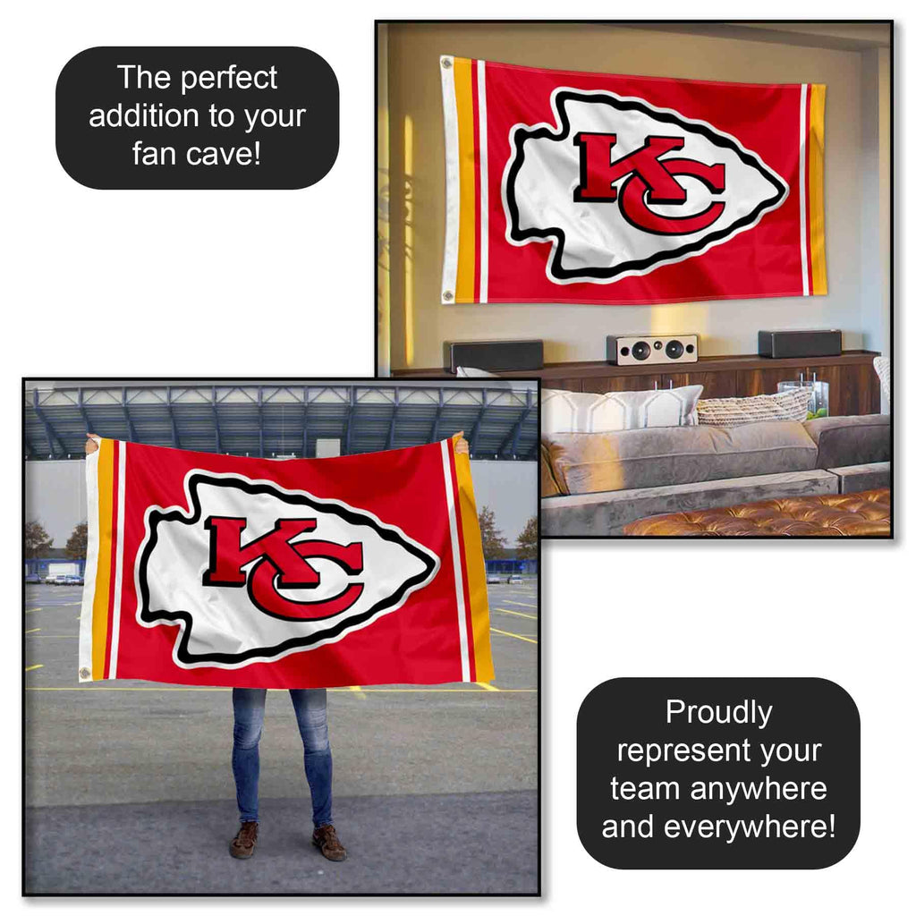 Kansas City Chiefs KC Large 3x5 Flag