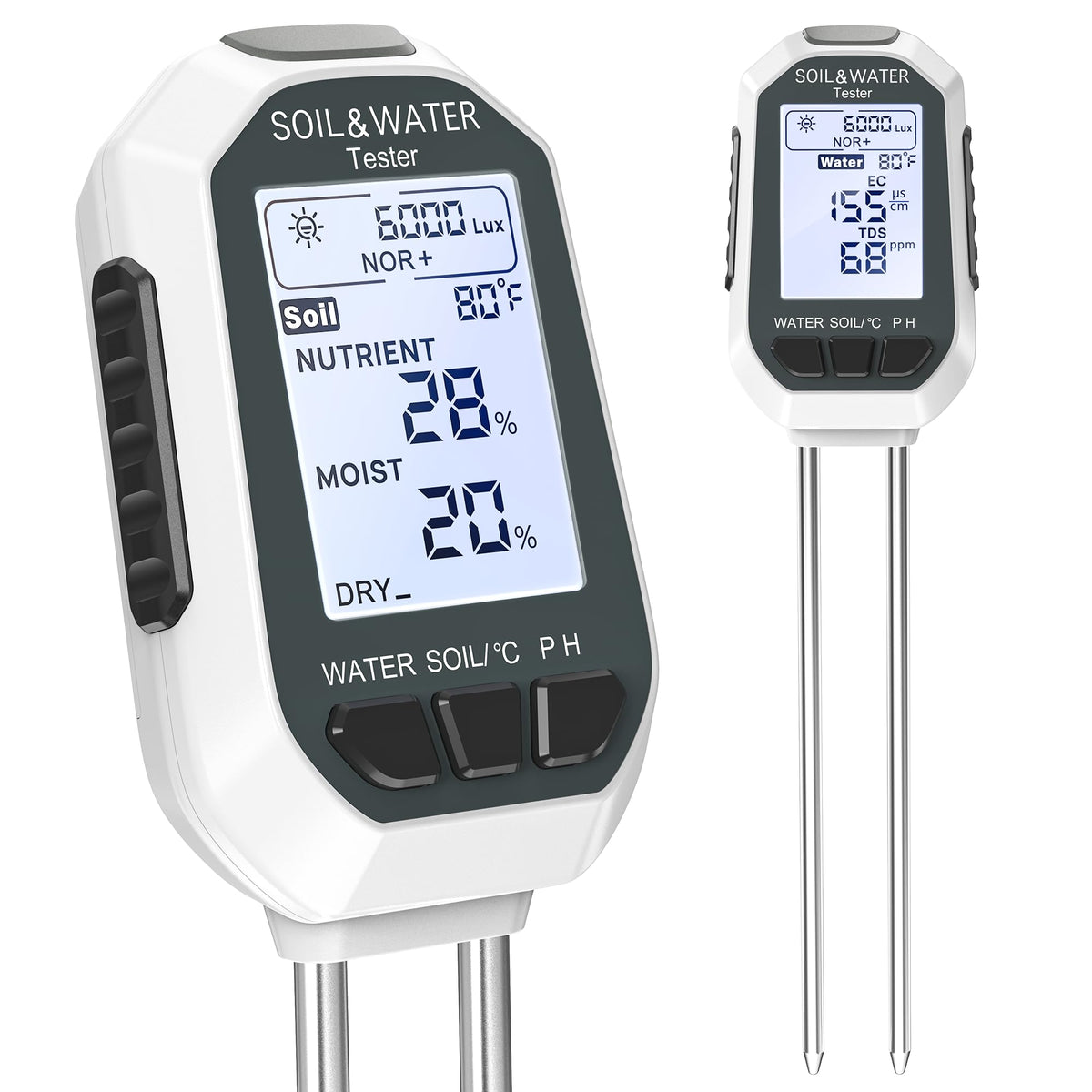 Moisture Meter for Plants,7-in-1 Digital Soil Tester Kit