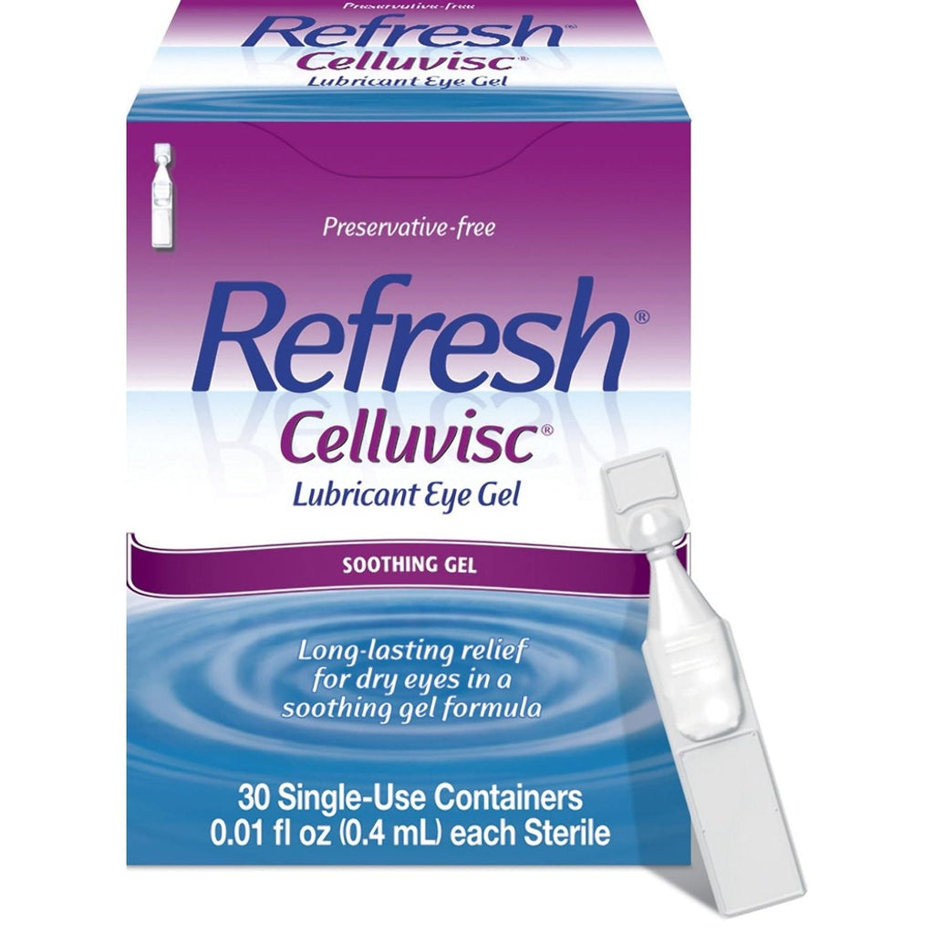 Buy now Refresh Celluvisc Lubricant Eye Gel For Dry Eyes, Preservative-Free Drops, 0.01 Fl Oz Single-Use Containers, 30 Count at indiglob india
