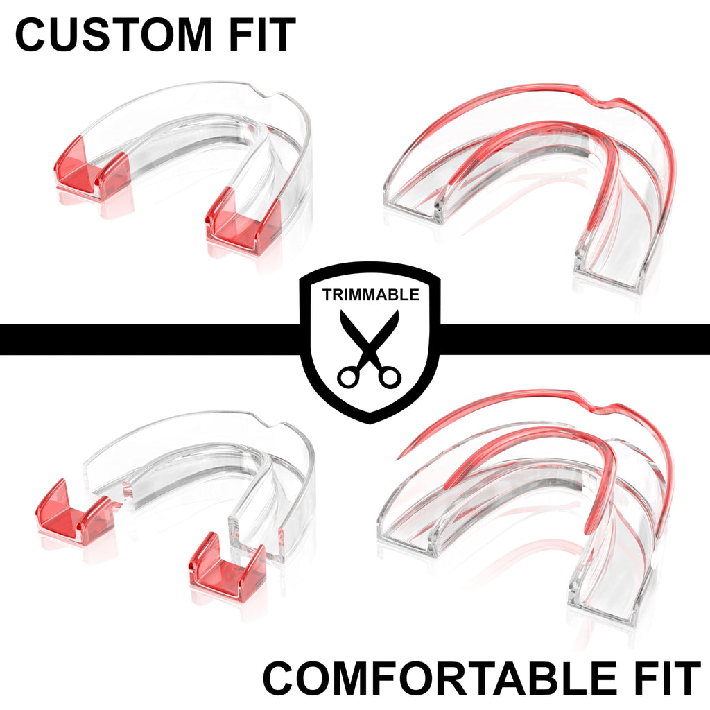 Anti Grinding Guard – Small Size for Women - Comfortable, Custom Fit, Non-Bulky, Moldable – (4) Teeth Grinding Guards & Case – Mouth Guard for Teeth Grinding, Woman Size - Small