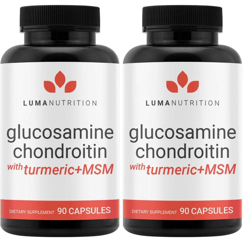 Luma Nutrition Glucosamine Chondroitin MSM Supplement - 90 Capsules
