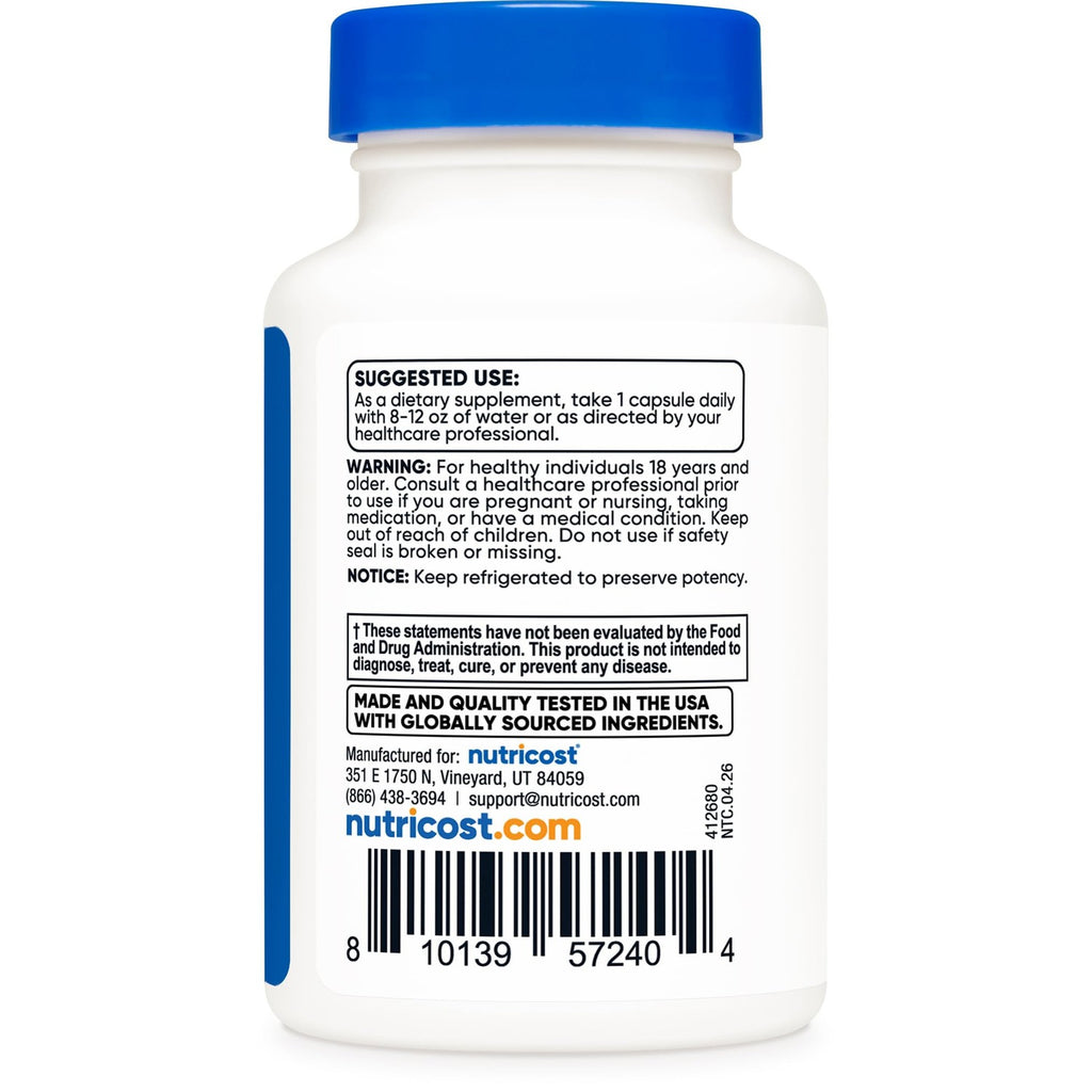 Nutricost Probiotic Complex (50 Billion CFU) 60 Capsules, for Men and Women | Vegetarian Capsules, GMO-Free, Gluten-Free