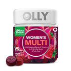 Buy now OLLY Women's Daily Multivitamin Gummy, Vitamins A, D, C, E, Biotin, Folic Acid, Adult Chewable Vitamin, Berry Flavor, 65 Day Supply - 130 Count at indiglob india