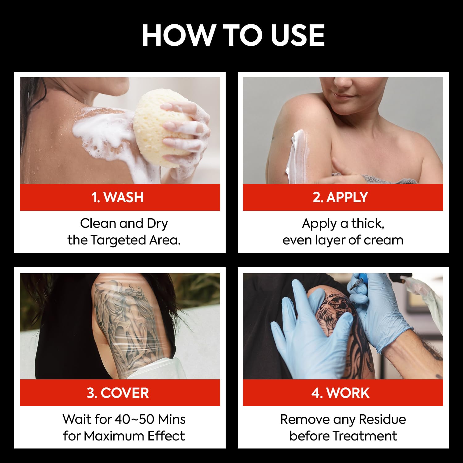 Numbing Cream: Fast-Absorbing with Emu Oil and Arnica — Non-Greasy 50 mL