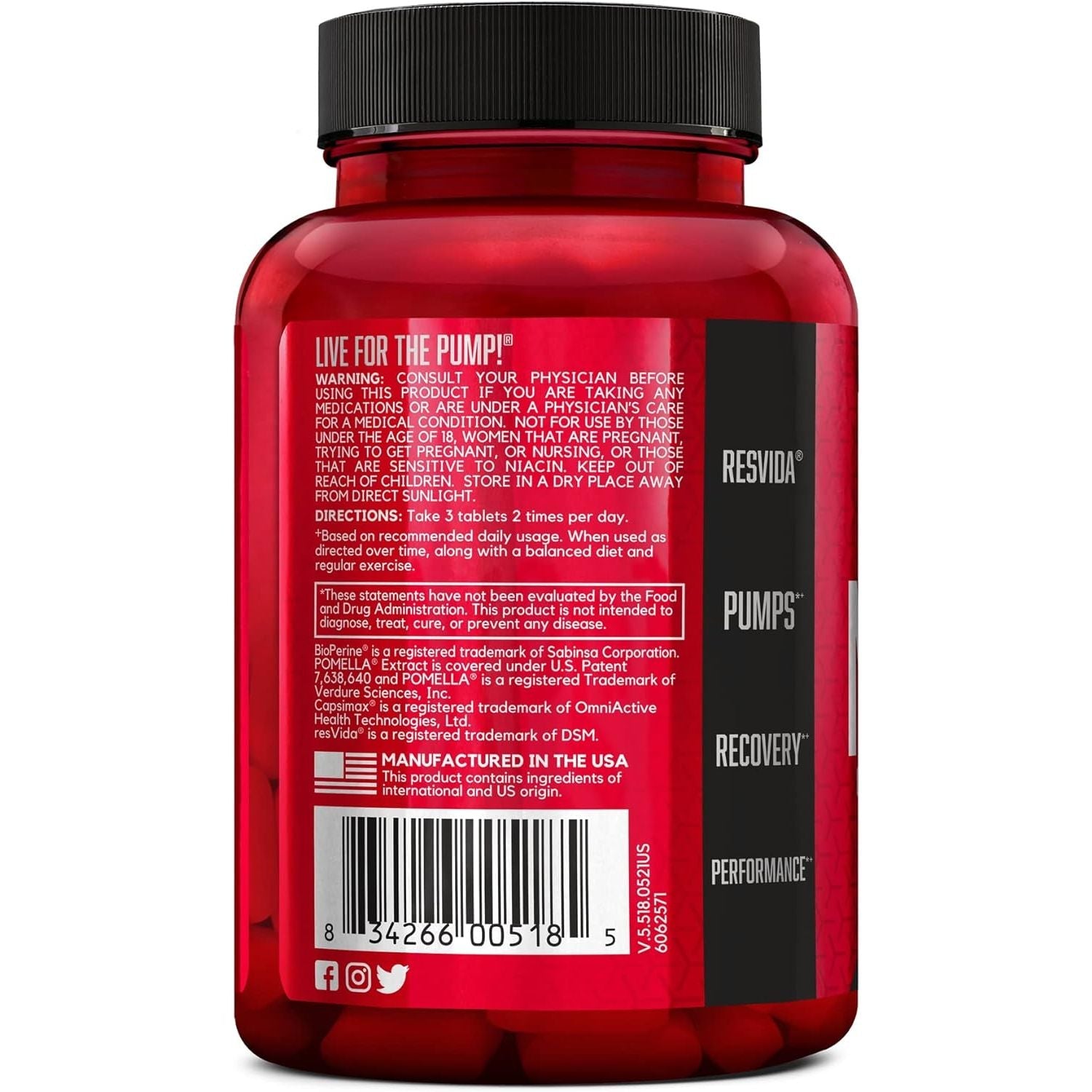 Buy now BSN NITRIX 2.0, Workout Supplement, Nitric Oxide Precursors, 3g Creatine, 3g L Citrulline, L-Citrulline, Supports Workout Performance, Pumps, Muscle Recovery and Endurance, 90 Tablets, 30 Servings at indiglob india