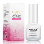 Buy now AIMEILI Latex Tape Skin Protector for Nail Art 15ml, Peel off Cuticle Guard for Stamping Nail Polish Barrier Manicure Cuticle for Women at indiglob india
