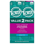 Buy now Tom's of Maine Fluoride-Free Antiplaque & Whitening Natural Toothpaste, Peppermint, 5.5 oz. (Pack of 2) 5.5 Ounce (Pack of 2) Peppermint at indiglob india