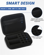 17 Slots Dual-Size 30ml and 3ml Peptide Case, BAC Water and Insulin Vial Case, Peptide Storage Case for Fridge and Travel, Fits Standard Vials (Case Only)