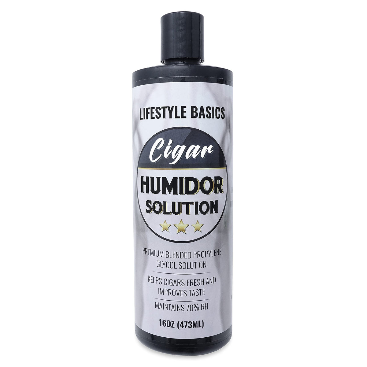 Cigar Humidor Solution 16 oz, Humidifier Liquid, 70% RH