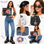 Bedazzling Kit, 3mm Rhinestones, 40 Colors, 8 Accent Gem Shapes