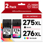 275XL 276XL Ink Cartridge Compatible for Canon PG-275 CL-276 XL Black Color