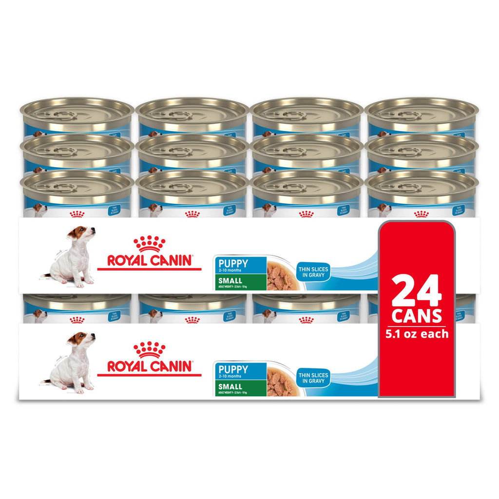 Royal Canin Size Health Nutrition Small Puppy Thin Slices in Gravy Wet Dog Food, 5.1 oz 24-Pack