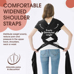 Buy now Acrabros Baby Wrap Carrier,Hands Free Baby Carrier Sling,Lightweight,Breathable,Softness,Perfect for Newborn Infants and Babies Shower Gift,Black at indiglob india