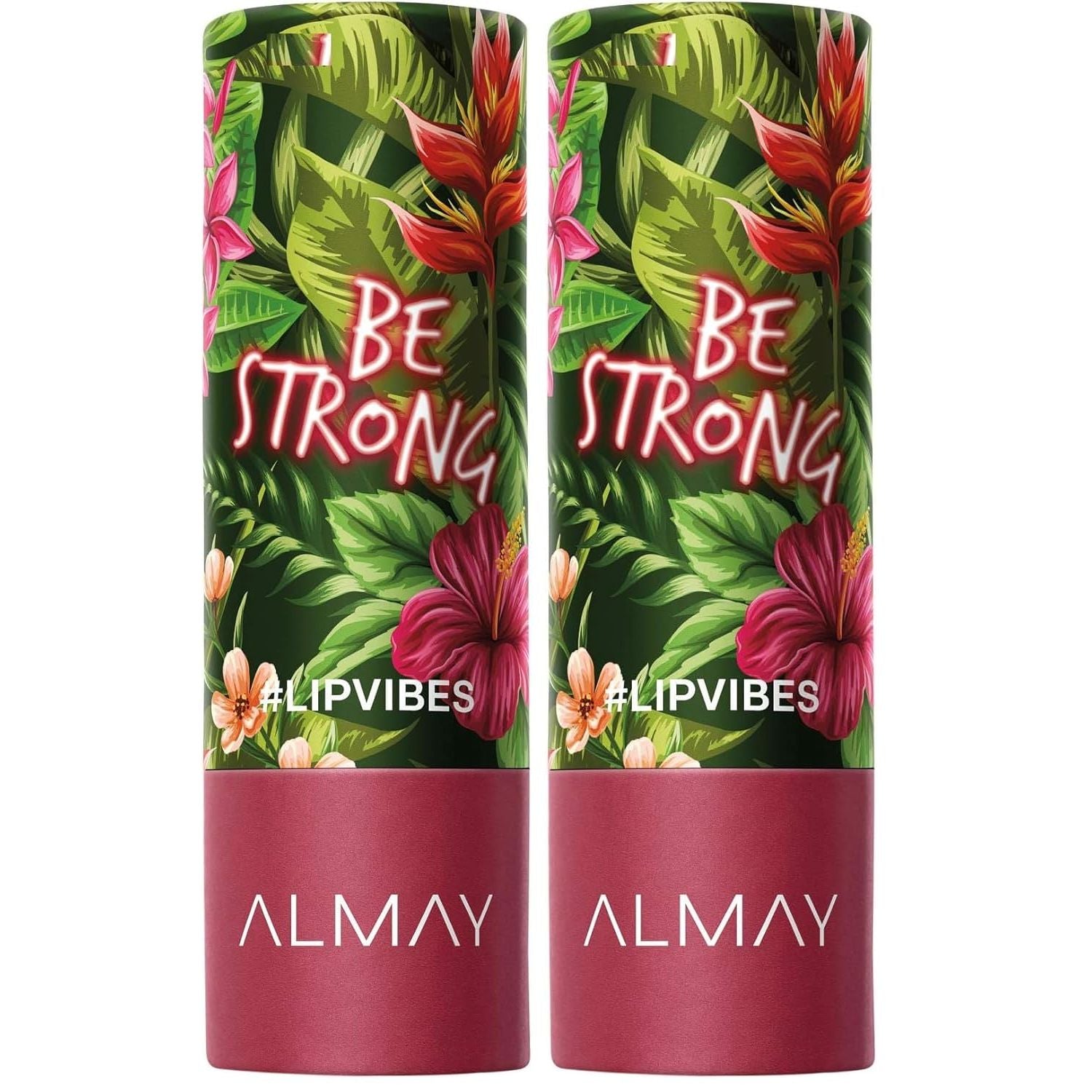 Buy now Almay Lip Vibes Lipstick with Vitamin E Oil & Shea Butter, Matte Finish, Hypoallergenic, Treat Yourself, 0.14 Oz 0.14 Ounce (Pack of 2) 018 Be Strong at indiglob india