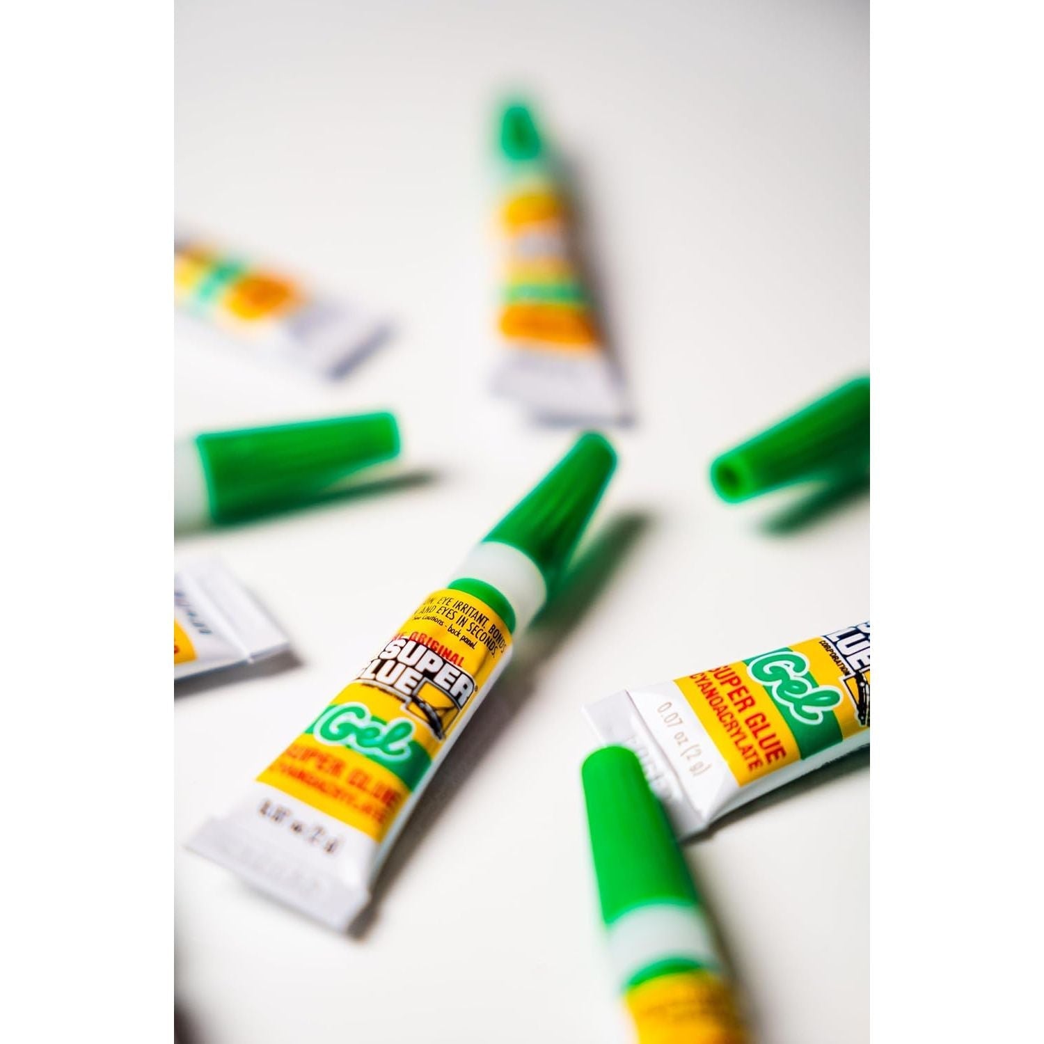 Buy now Super Glue Gel, 2 Gram Tubes, 12-Pack, Clear, Instant Bonding, Fast Dry, Cyanoacrylate Adhesive, Precision Tip for Wood, Metal, Plastic, Crafts, Ceramic, and Toy Repairs at indiglob india