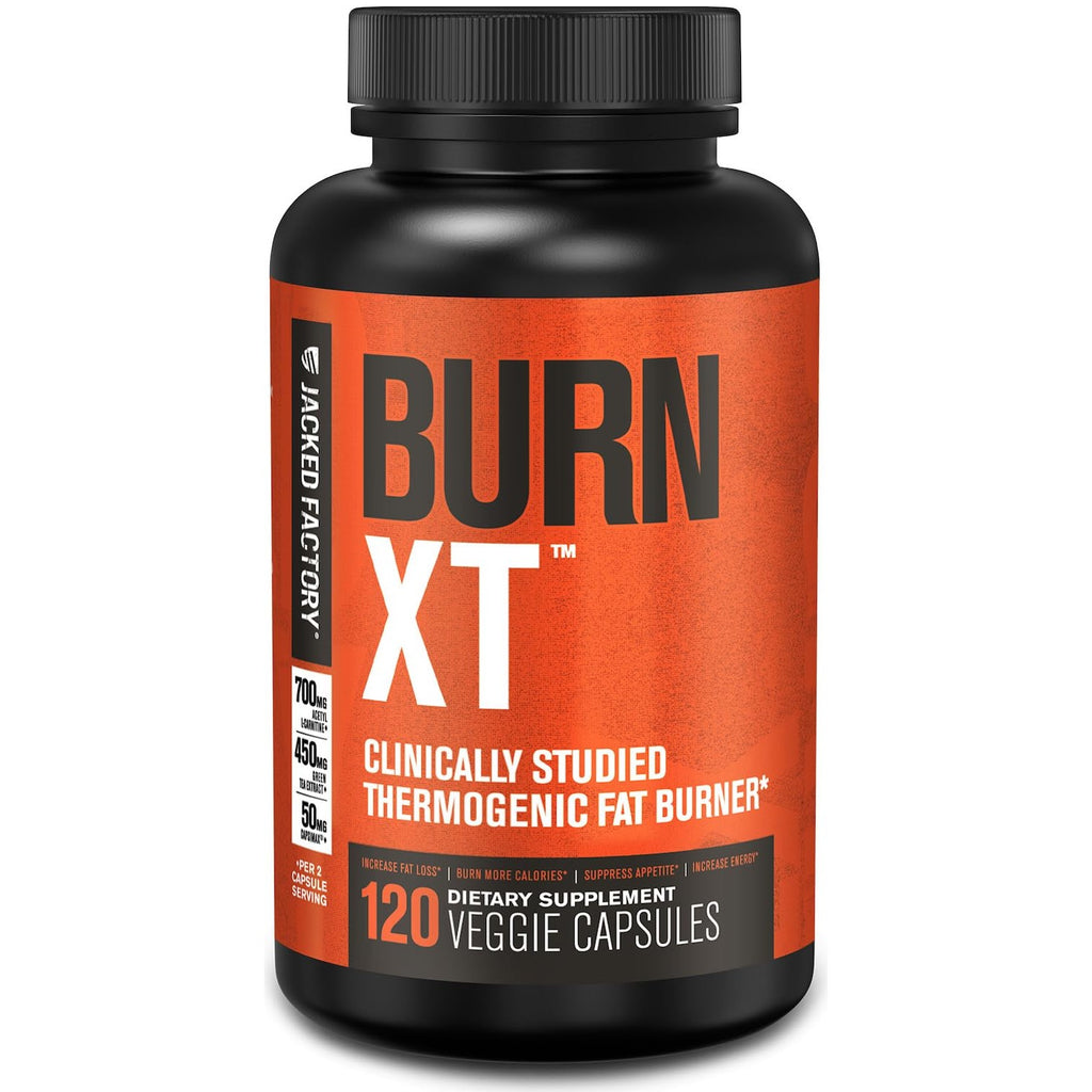 Jacked Factory Burn-XT + Lean-PM Kit – 24-Hour Body Composition & Metabolism Support Stack – Day & Night Formula – 60 Count, 2 Pack