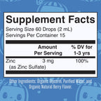 MaryRuth's Cocomelon Toddler Liquid Zinc, Sugar Free, Vegan, 1 Fl Oz