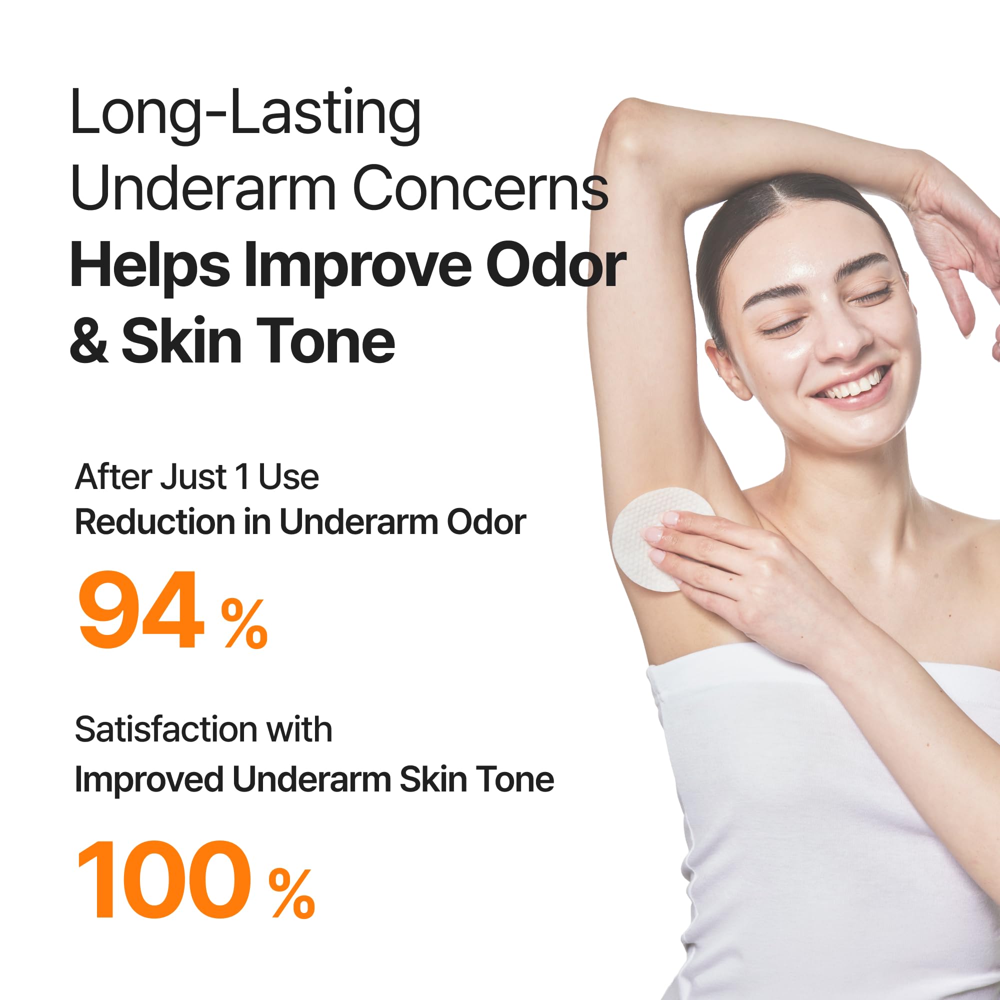 celimax TXA Body Clarifying Pad, 50 Pads | Deodorant Pad, Dark Underarms Treatment, Knee & Elbow, Strawberry Skincare, Gentle Exfoliating Body Scrub, Dark Spot Remover