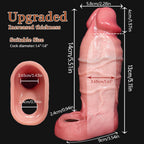 2.28'' Diameter Large Realistic Penis Sleeve,Reusable Penis Sleeve