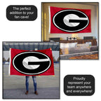 College Flags & Banners Co. Georgia Bulldogs Dawgs University Large College Flag