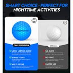THIODOON Glow in The Dark Golf Balls Light up Led Golf Balls Night Golf Gift Sets for Men Kids Women 6 Pack (6 Colors in one)