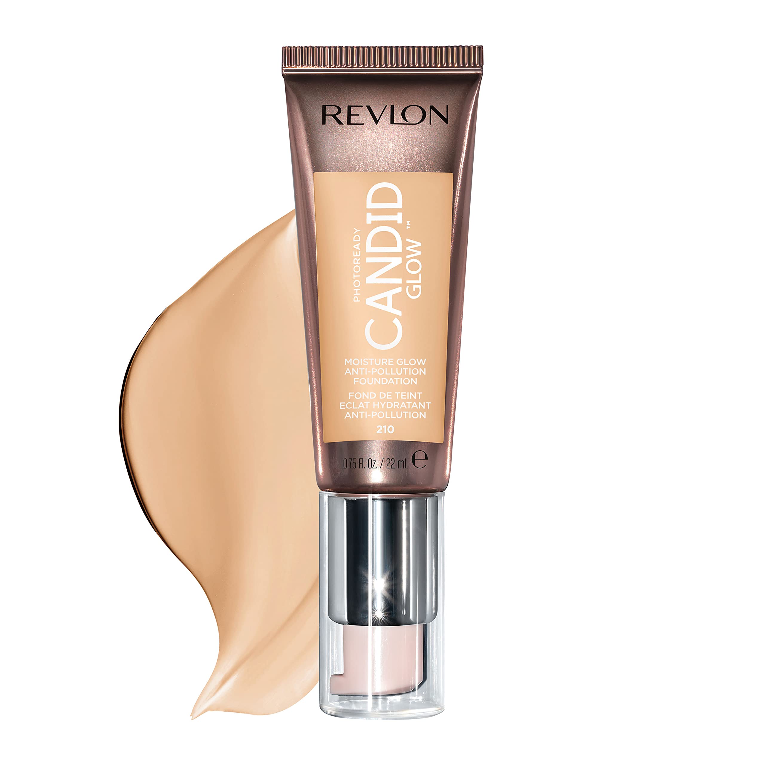 Buy now Revlon PhotoReady Candid Glow Moisture Glow Anti-Pollution Foundation with Vitamin E and Prickly Pear Oil, Anti-Blue Light Ingredients, without Parabens, Pthalates, and Fragrances, Medium Beige, 0.75 oz at indiglob india