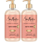 Shea Moisture Coconut & Hibiscus Shampoo for Curly Hair Hydrating 24oz | For curly hair - instantly hydrates, defines, and boosts shine with Coconut Oil, Neem Oil, and Silk Protein.