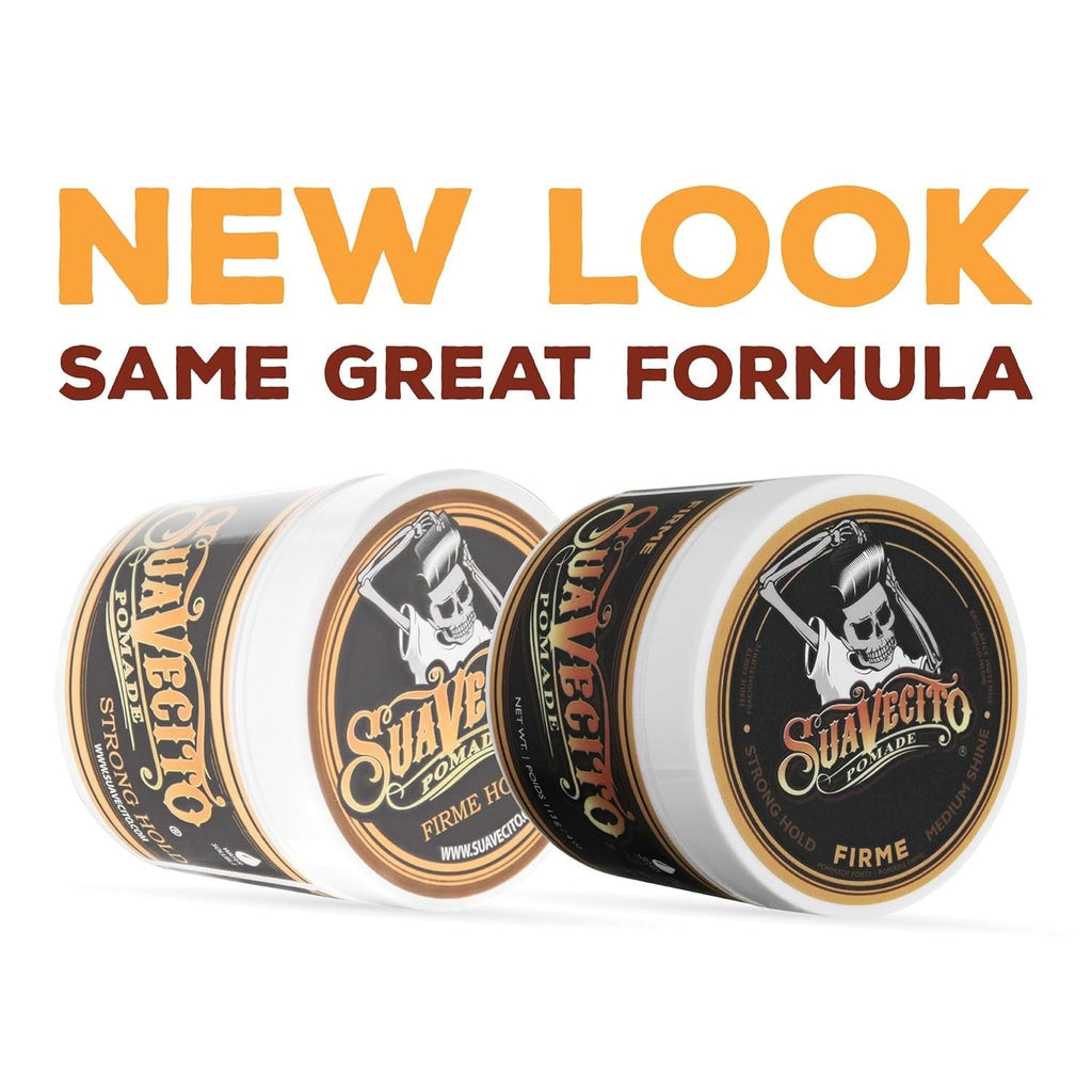 Buy now Suavecito Pomade Firme (Strong) Hold 4 oz, 3 Pack - Strong Hold Hair Pomade For Men - Medium Shine Water Based Wax Like Flake Free Hair Gel - Easy To Wash Out - All Day Hold For All Hair Styles at indiglob india