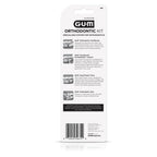 GUM Orthodontic Kit with Toothbrush, 3 Proxabrush Sizes, Shred-Resistant EasyThread Floss and Ortho Wax