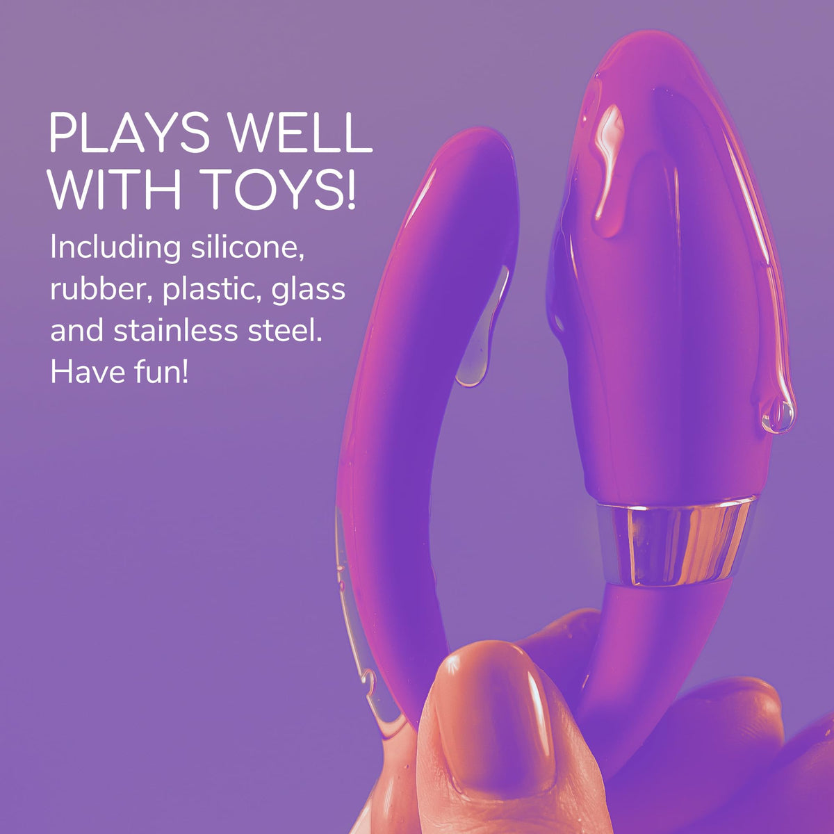 ASTROGLIDE Toy 'n Joy Water-Based Lubricant, 5 Fl Oz, Toy-Friendly