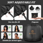 Buy now Bonnet Hood Hair Dryer Attachment - Soft, Adjustable Extra Large Bonnet Hair Dryer for Speeds Up Drying Time at Home, Easy to Use for Styling, Curling and Deep Conditioning (Black) at indiglob india